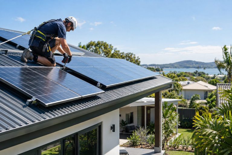 Rooftop solar installation